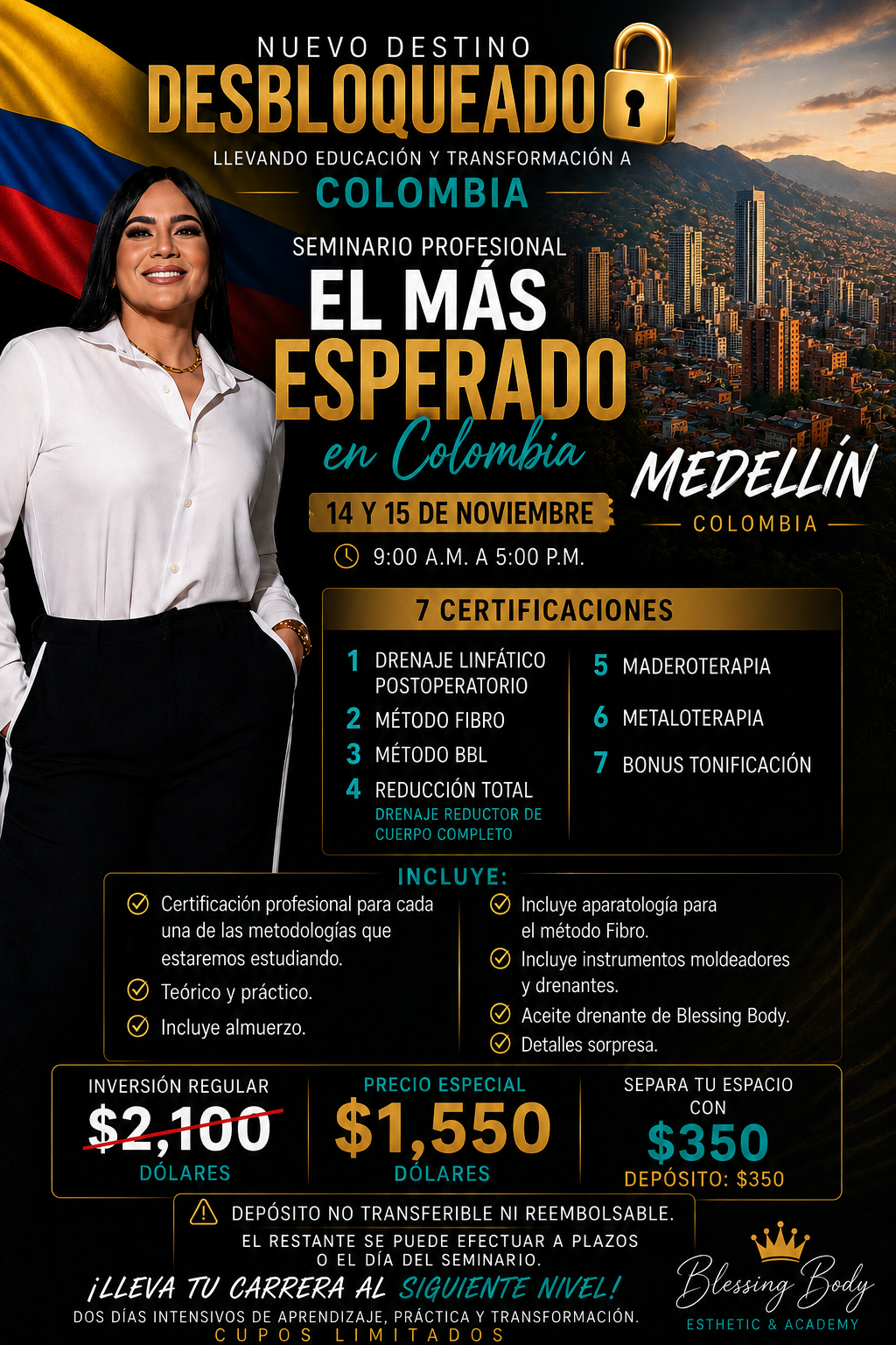 SEMINARIO INTENSIVO 🇨🇴 COLOMBIA 🇨🇴 2 días (7 certificaciones)