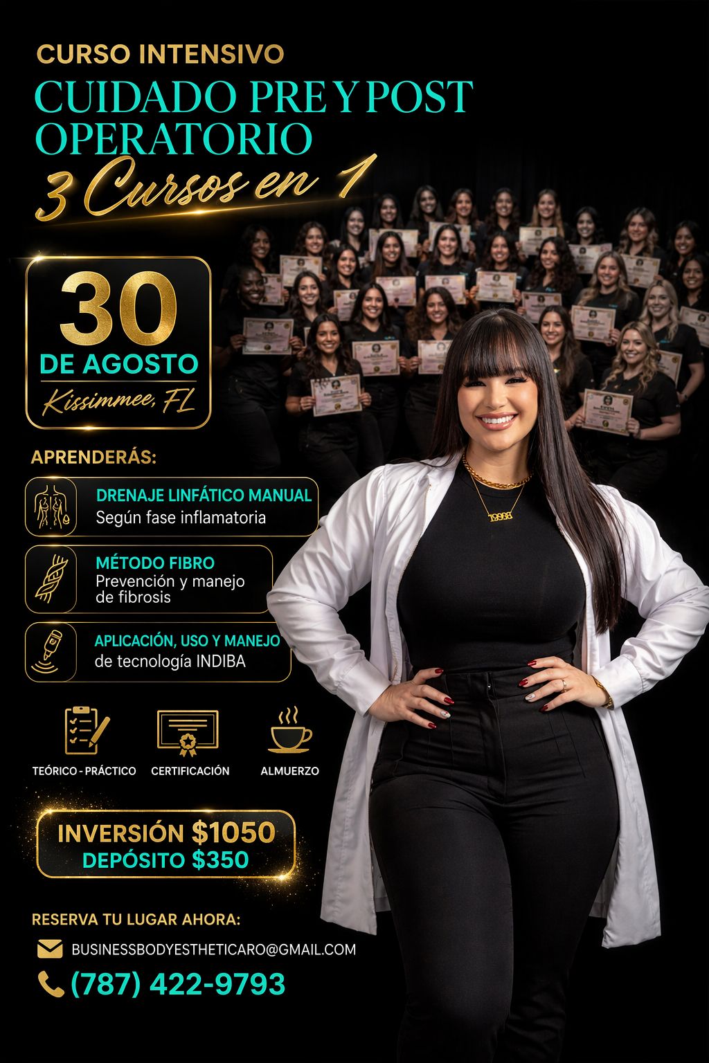 Cuidados Pre y Post operatorio Kissimee (3 certificaciones en 1)